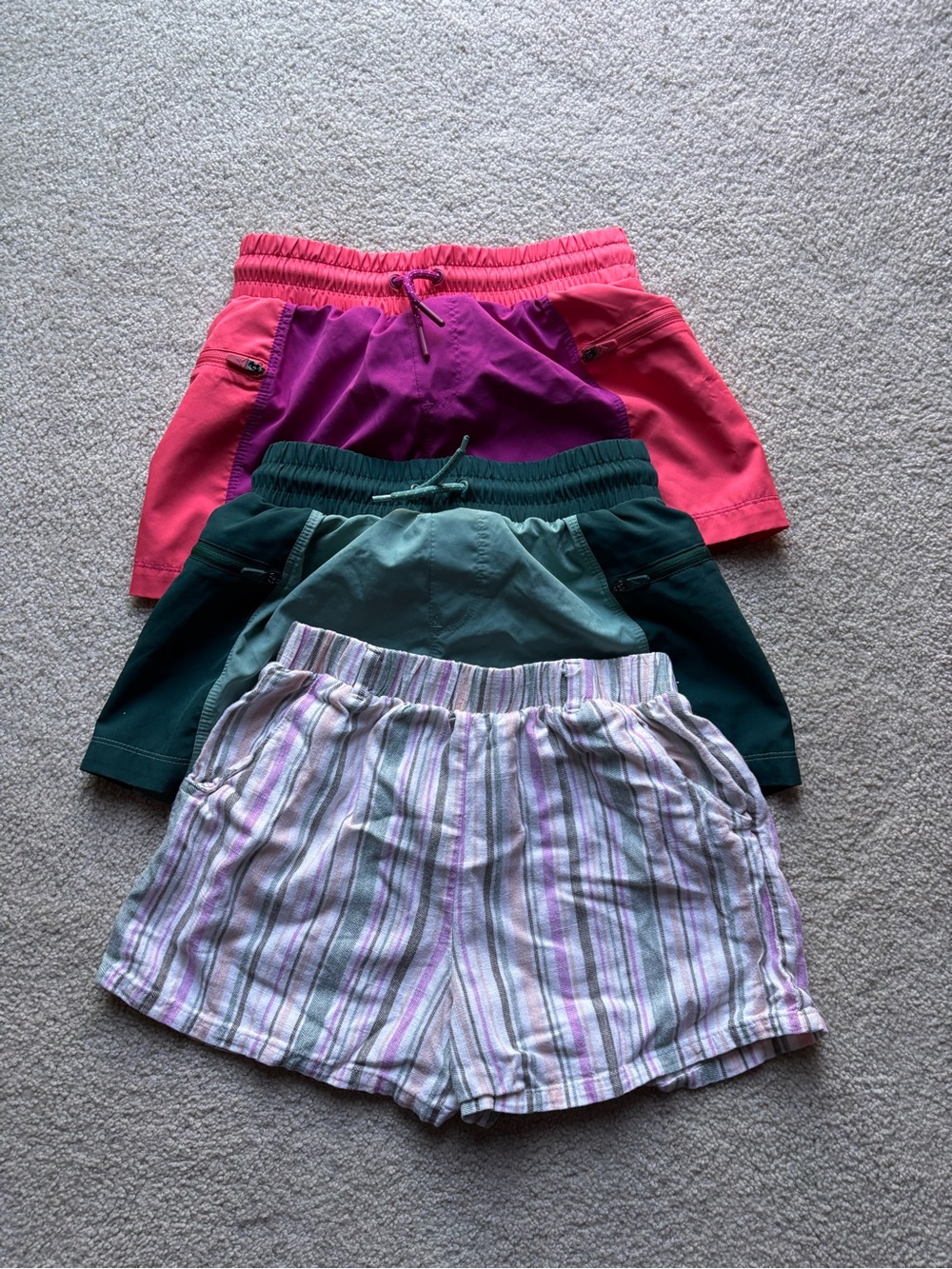 Girls Shorts Bundle Size7/8 Never Not Hustling Art Class Athletic Casual Lot of3